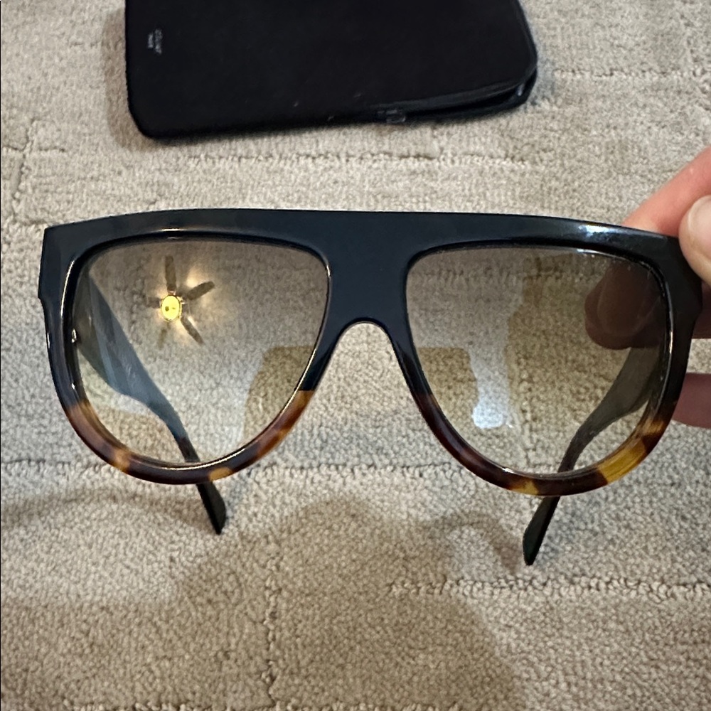 Celine Black and Brown Sunglasses - Picture 5 of 8